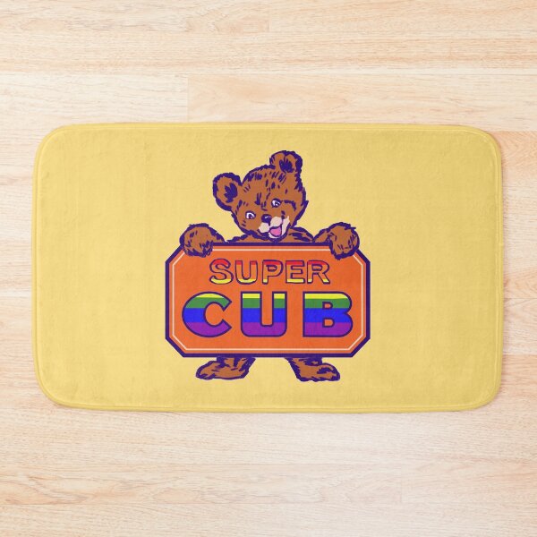 Item preview, I draw the piper cub metal sign plate but it is gay / super cub rainbow pride flag designed and sold by RansRoom.