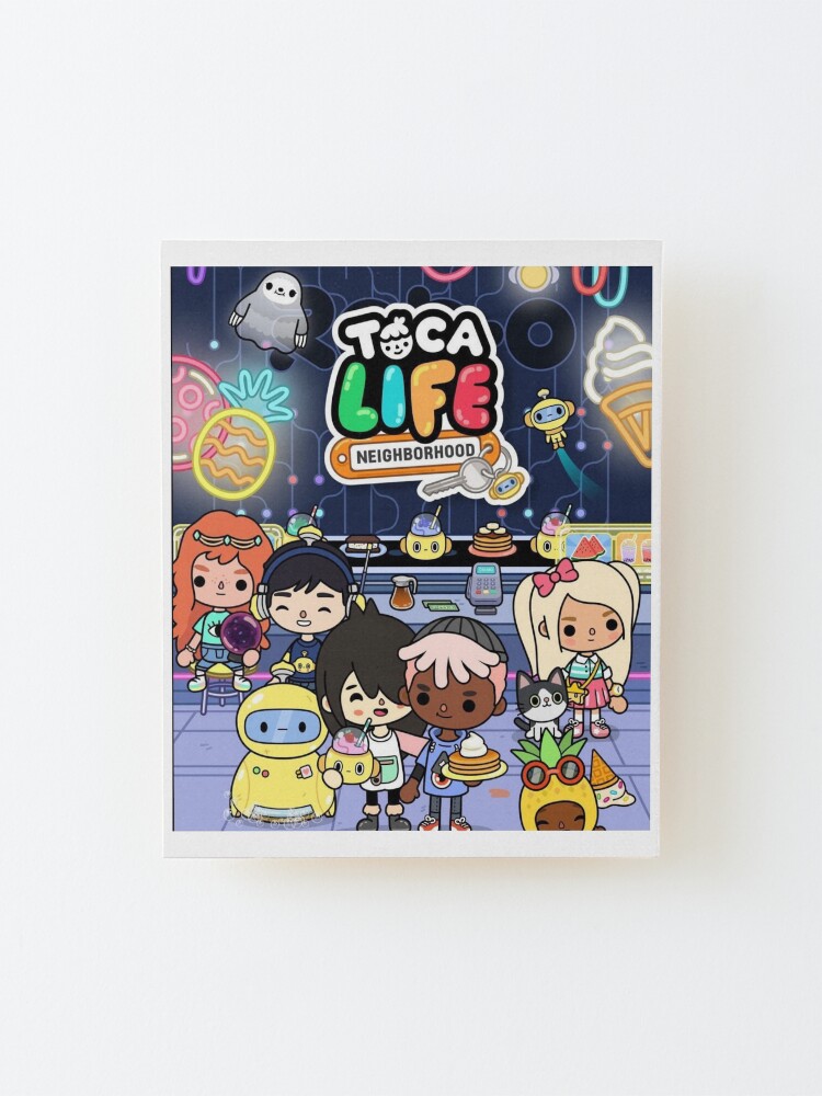 toca boca and gacha life Art Board Print for Sale by kader011