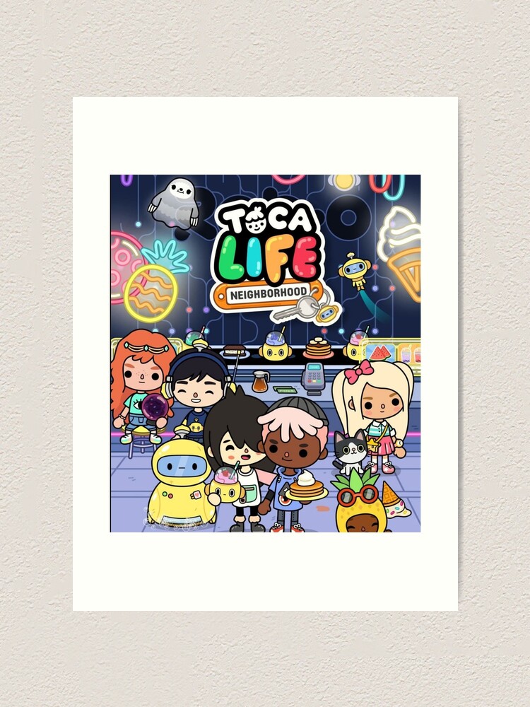 toca boca and gacha life Art Print for Sale by kader011