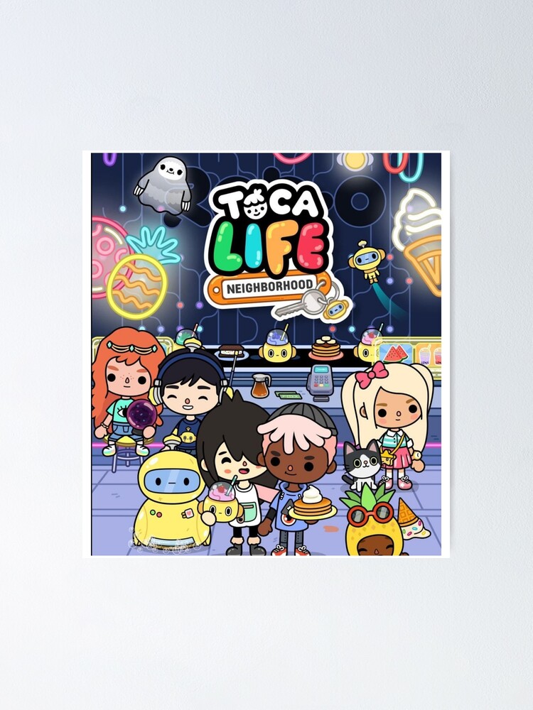 toca boca and gacha life Art Print for Sale by kader011