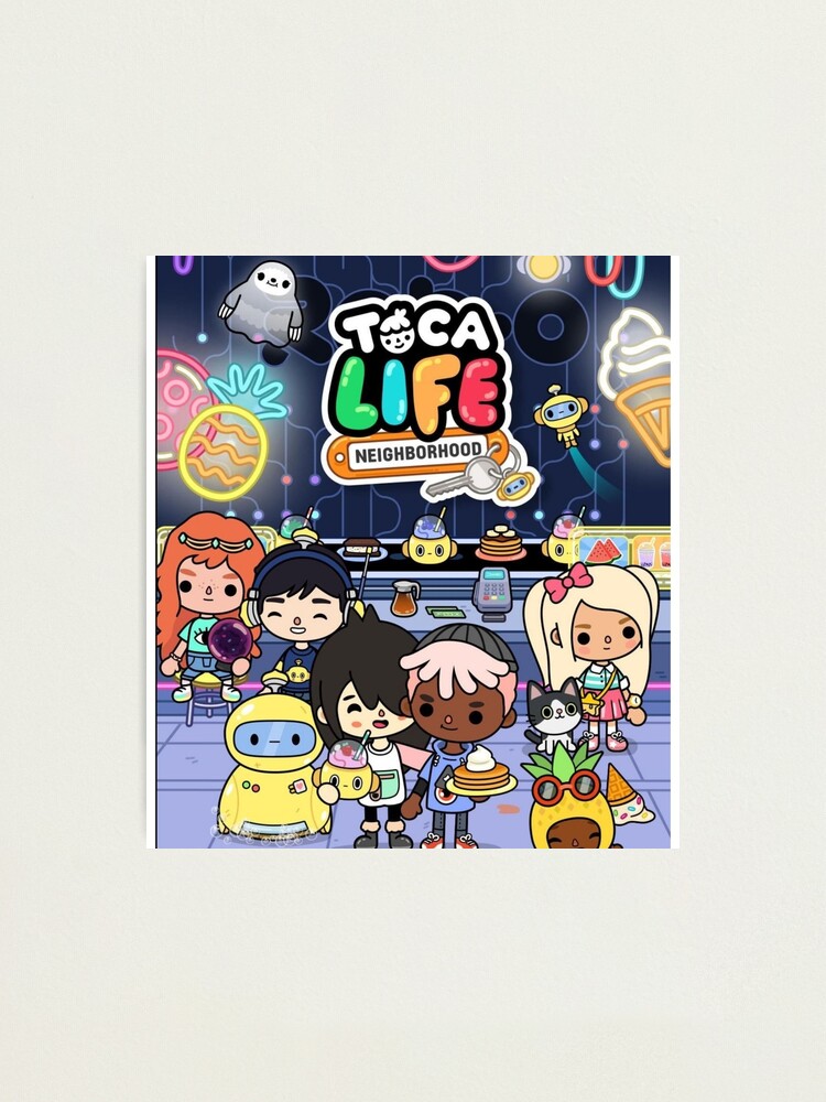 toca boca and gacha life Photographic Print for Sale by kader011