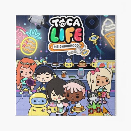 toca boca and gacha life Art Board Print for Sale by kader011