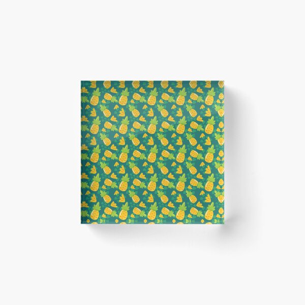 Item preview, Pineapple Pattern - Green Tropical designed and sold by PadMode.