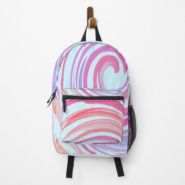 Item preview, Pink, yellow and orange watercolor painting watercolour pattern rainbow whirl designed and sold by WatercolorFun.