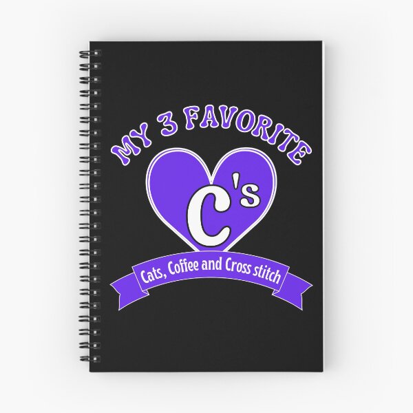 Item preview, My 3 favourite C's. Cats, Coffee and Cross Stitch designed and sold by TheGreenGoat.