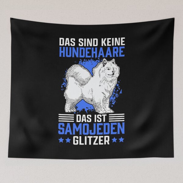 Item preview, Samoyed glitter sled dog Samojedenspitz designed and sold by madgrfx.