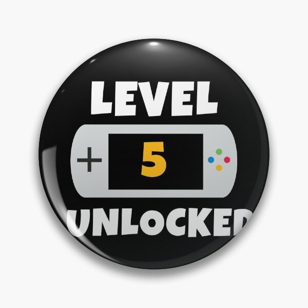 Item preview, Level 5 Unlocked Birthday Gift for Gamers designed and sold by kimart18.