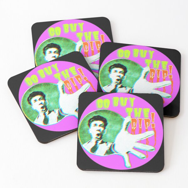 Item preview, Buy the Dip | Crypto Hodler | Vintage | Pink and Green | Pop Aesthetics designed and sold by spinolator.