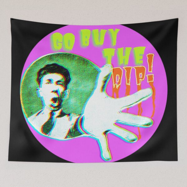 Item preview, Buy the Dip | Crypto Hodler | Vintage | Pink and Green | Pop Aesthetics designed and sold by spinolator.