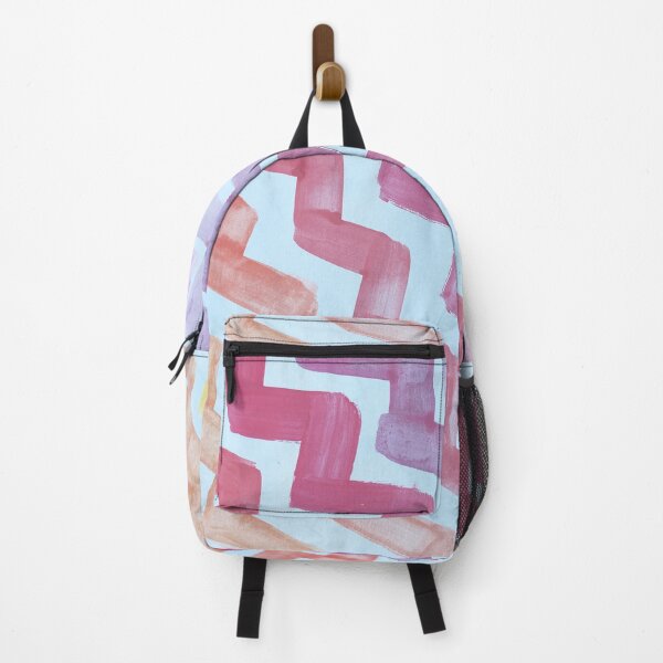 Item preview, Rainbow zig zag watercolor painting watercolour pattern rainbow whirl  designed and sold by WatercolorFun.
