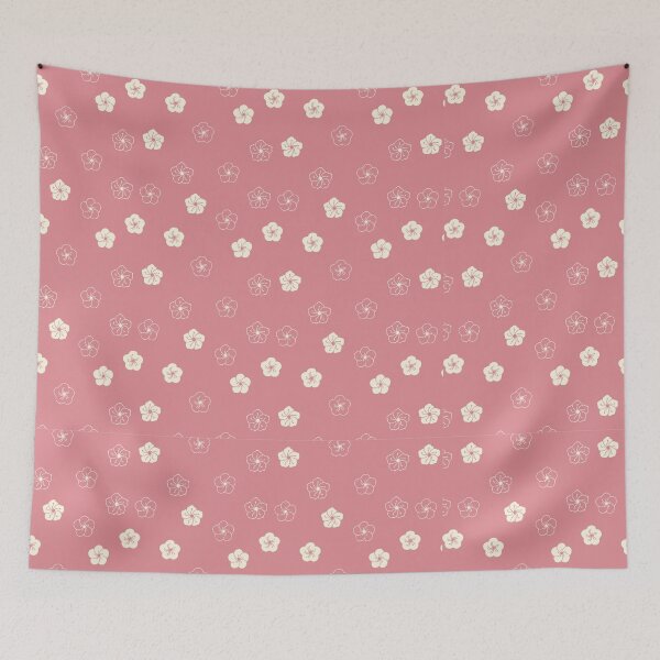 Item preview, Traditional Korean pattern Flowers Sakura Asian Pink designed and sold by nanaminhae.