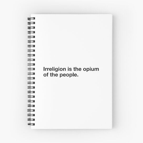 Item preview, Irreligion is the opium of the people designed and sold by dicastery.
