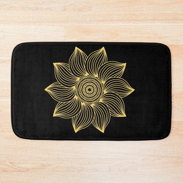 Item preview, Sunflower Golden Mandala Beautiful Yellow Flowers designed and sold by funnytshirtemp.