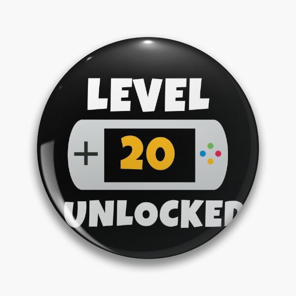 Artikelvorschau, Level 20 freigeschaltetes Geburtstagsgeschenk für Gamer entworfen und verkauft von kimart18.