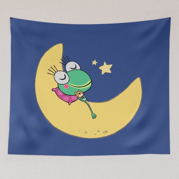 Item preview, the little frog sleeps on the moon designed and sold by Shoppy2.