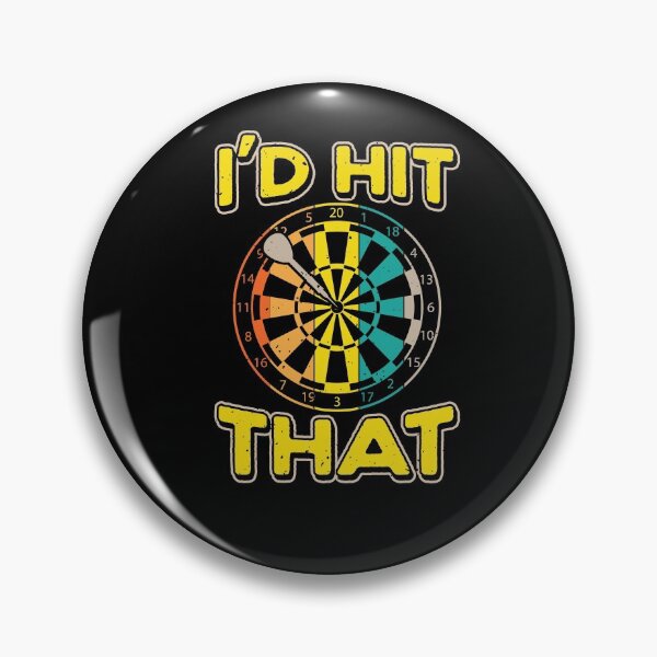 Item preview, I'd Hit That, Retro Dart Throwing Gamer Hobbie designed and sold by Zuepfelmuetzen.