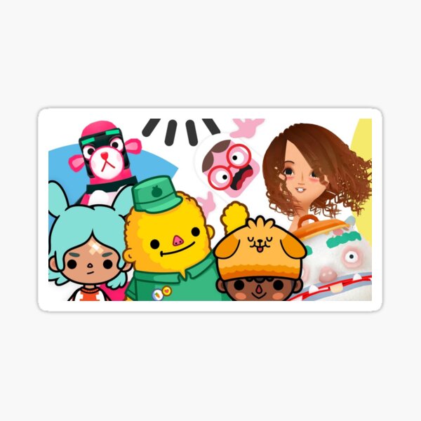 toca boca anime Sticker for Sale by kader011