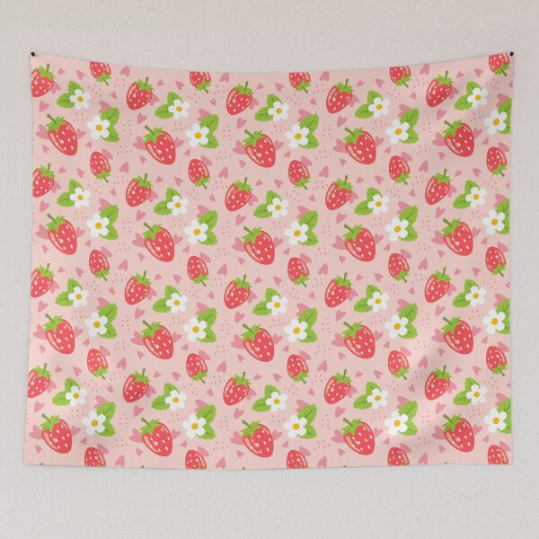 Item preview, Cute Strawberry Pattern designed and sold by PadMode.