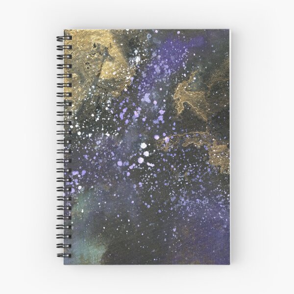 Artikelvorschau, Abstraktes Aquarell Gold Lila Smaragd Skyscape entworfen und verkauft von Helena Satterthwaite.
