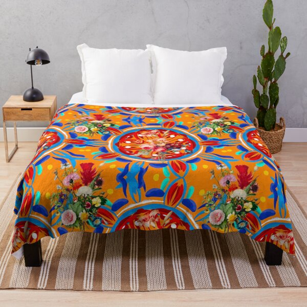 Item preview, Summer citrus ,boho,floral Mediterranean style ,lemon fruit pattern designed and sold by MariaMarinova.