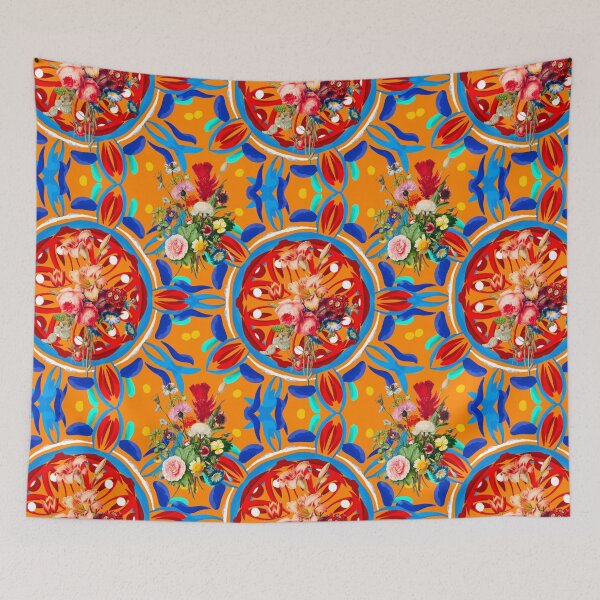 Item preview, Summer citrus ,boho,floral Mediterranean style ,lemon fruit pattern  designed and sold by MariaMarinova.