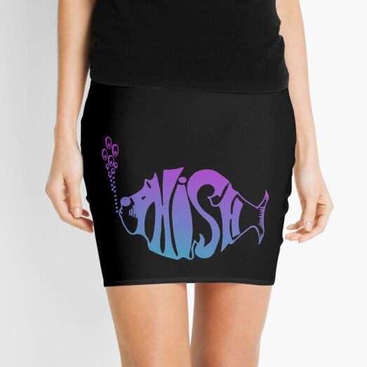 Creative Phish Design Mini Skirt