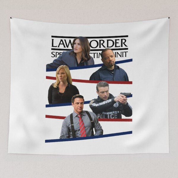 Item preview, Law and Order SVU Lach Halloween Christmas Stripes Poster designed and sold by LawandorderHa.