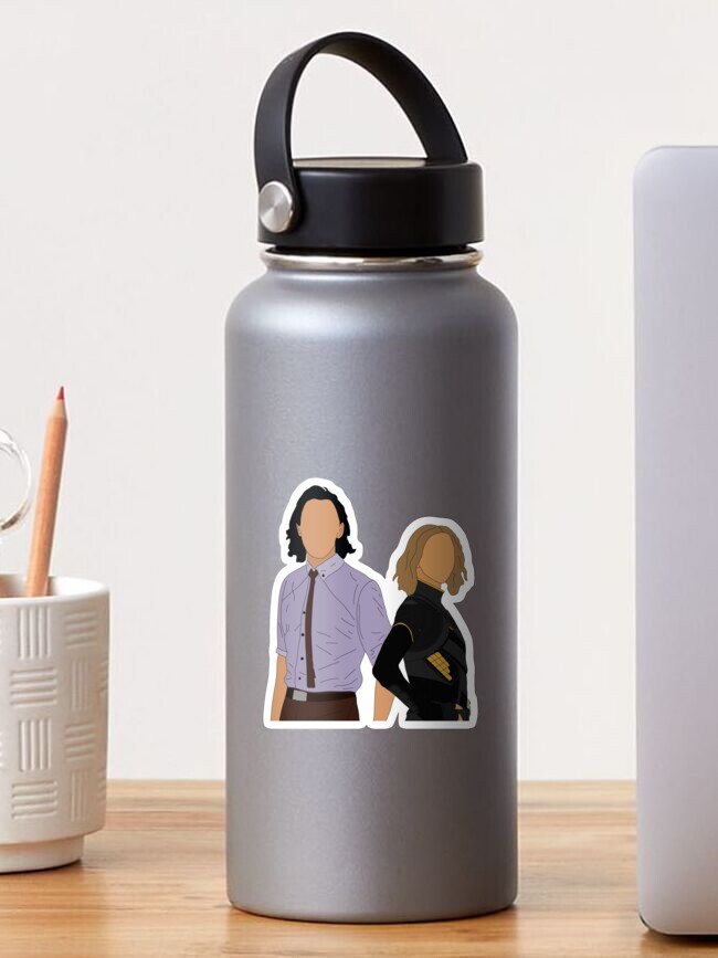 Thumbnail 1 of 3, Sticker, Loki and Sylvie Cute Merch designed and sold by Brooktp.