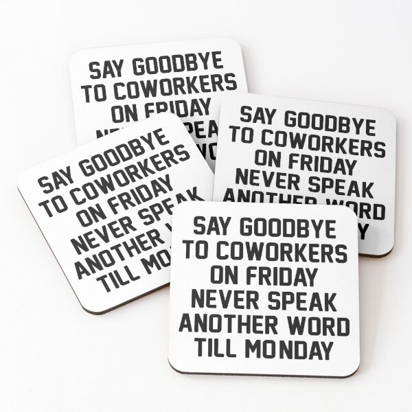 Retirement Ideas For Coworker Leaving Coasters for Sale Redbubble