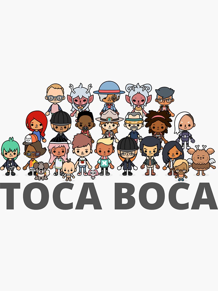toca boca world  Sticker for Sale by MasonBibi