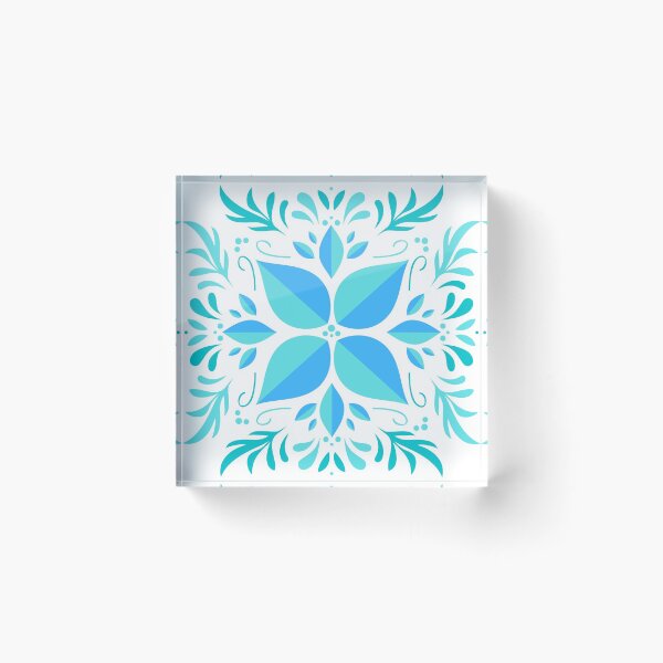 Item preview,  Aqua blue pattern  designed and sold by BalajiArts.