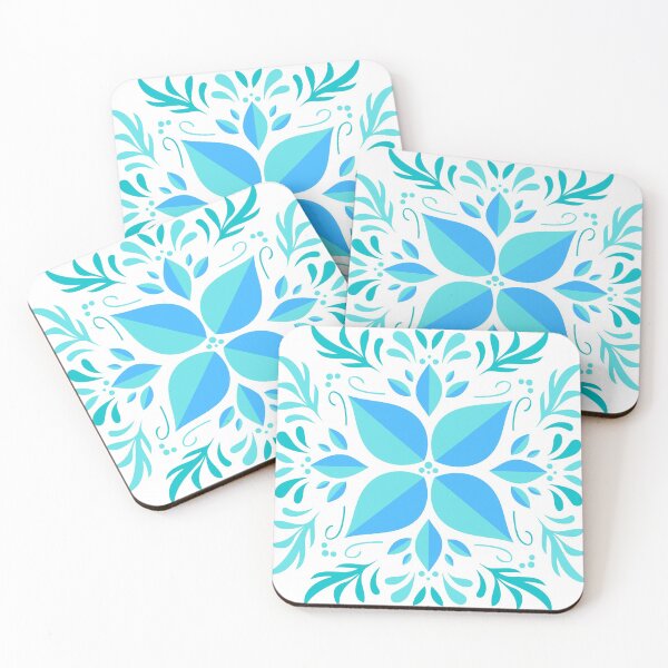 Item preview,  Aqua blue pattern  designed and sold by BalajiArts.