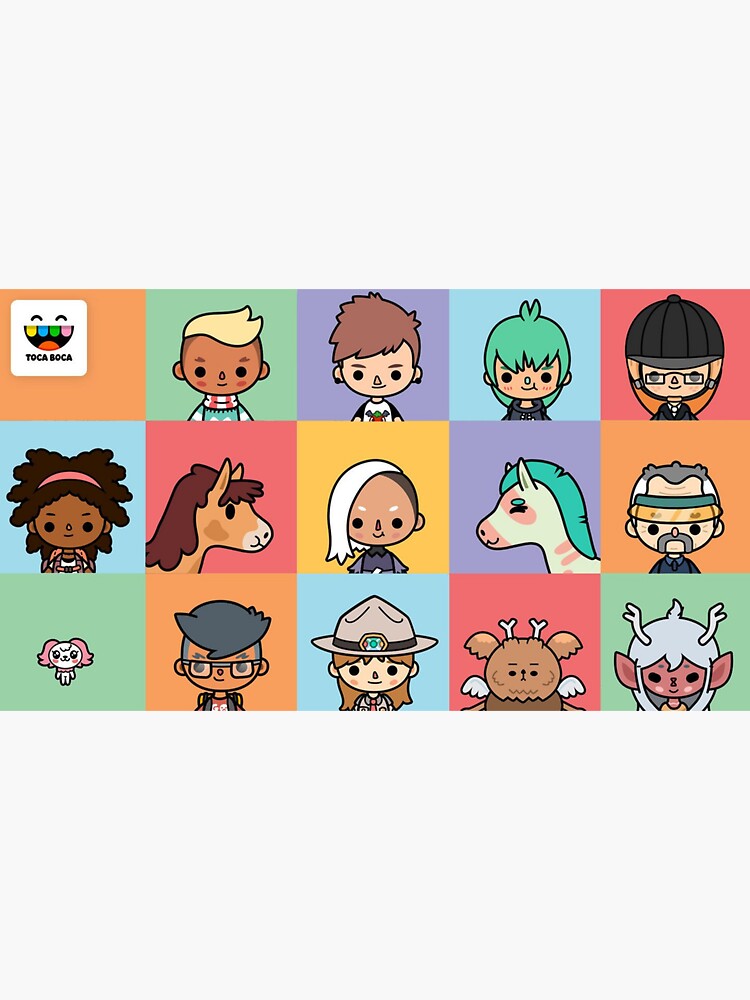 toca boca , toca life characters cute Sticker for Sale by ducany