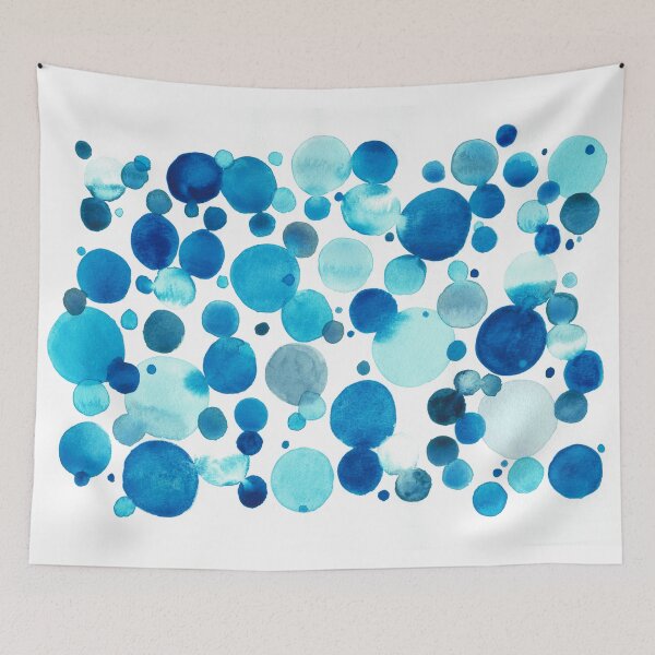 Item preview, Phthalo Blue Bubbles designed and sold by Beth Wagner.