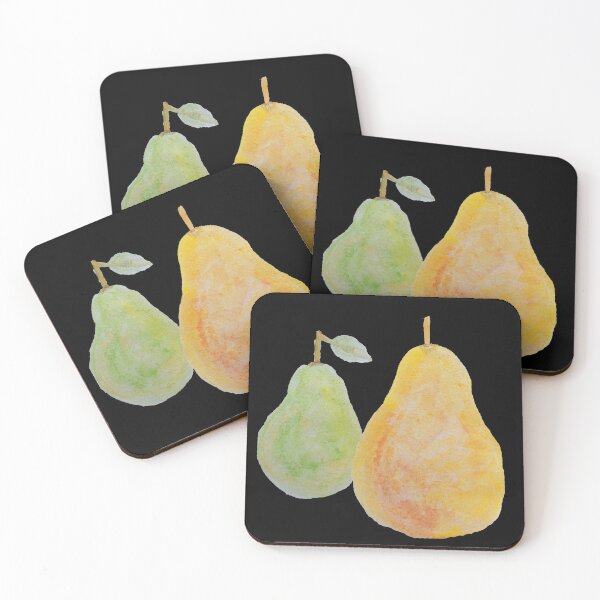 Item preview, Watercolor pear cute yummy painted little pears watercolor fruit designed and sold by WatercolorFun.