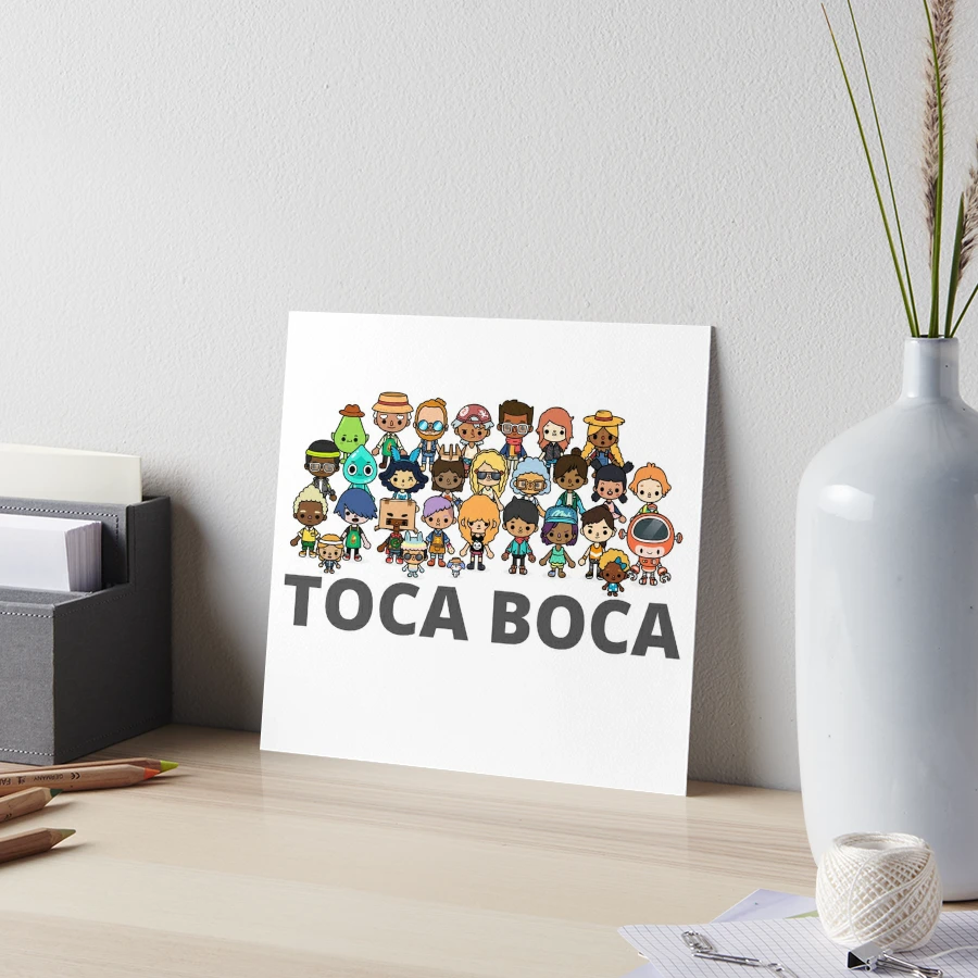 toca boca and gacha life Art Board Print for Sale by kader011