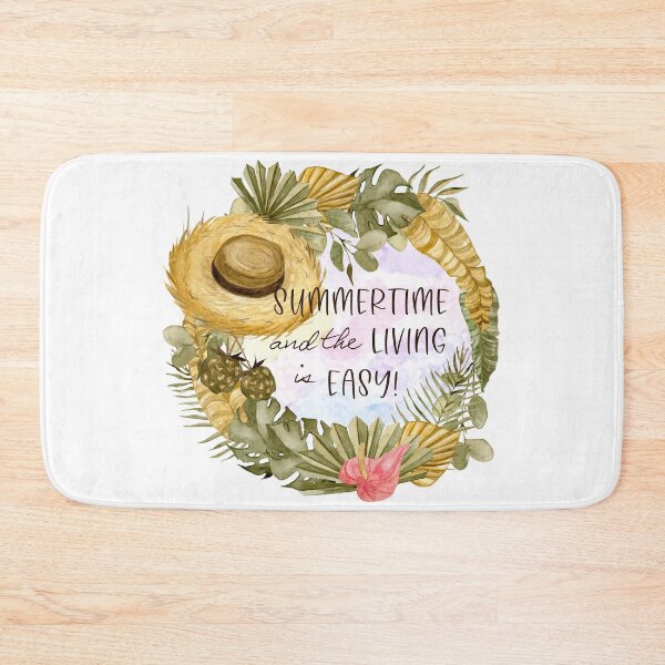 Item preview, Summertime Living is Easy Tropical Boho Floral Wreath designed and sold by CheriesArt.