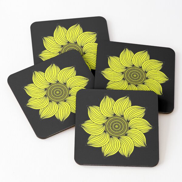 Item preview, Sunflower Golden Mandala Beautiful Yellow Flowers designed and sold by funnytshirtemp.