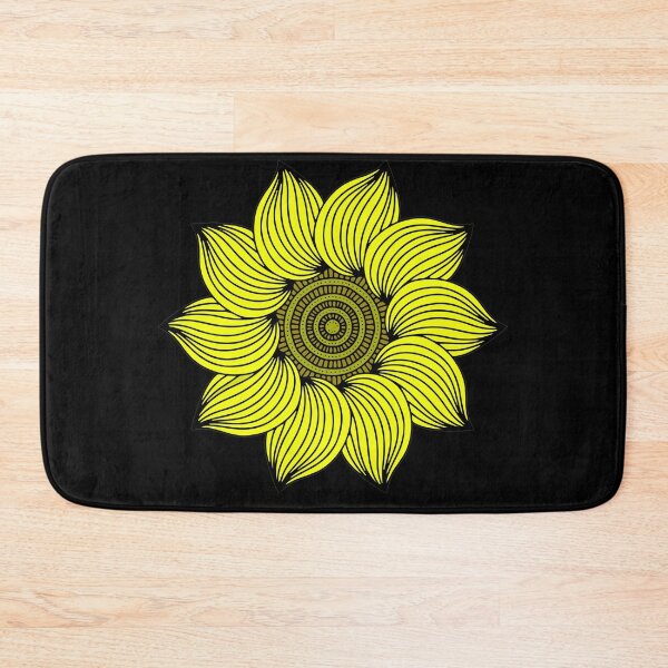 Item preview, Sunflower Golden Mandala Beautiful Yellow Flowers designed and sold by funnytshirtemp.