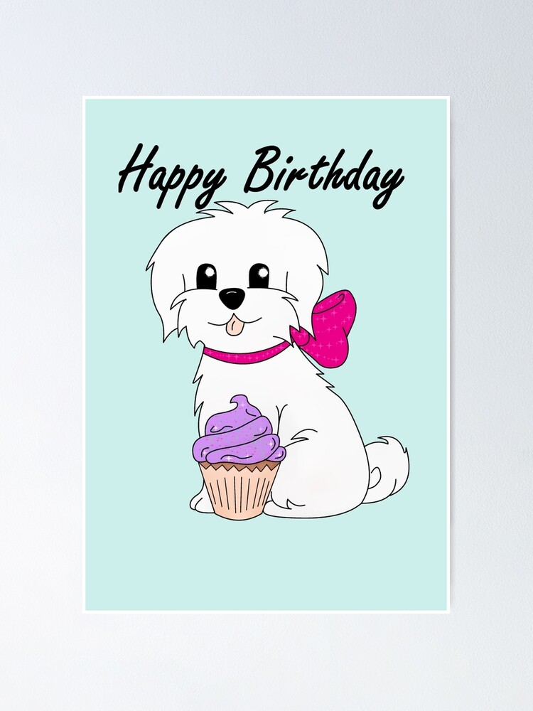happy birthday maltese dog