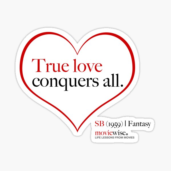 moviewise: True Love Conquers All – Sticker