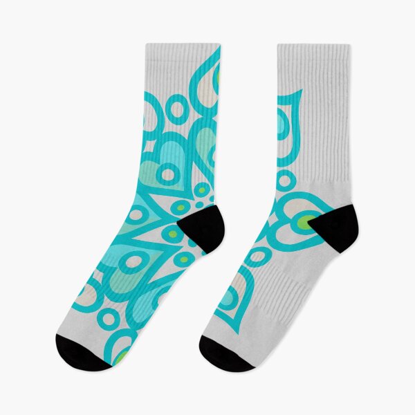 Item preview, Gray blue green symmetric pattern  designed and sold by BalajiArts.