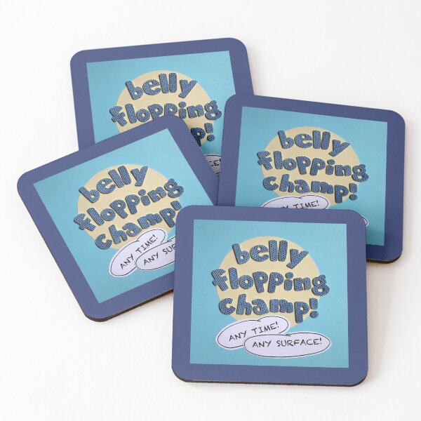 Item preview, Blue Belly Flopping Champ designed and sold by prunellaparsnip.