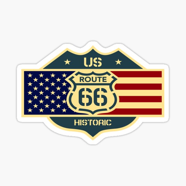 Route historique 66 Sticker