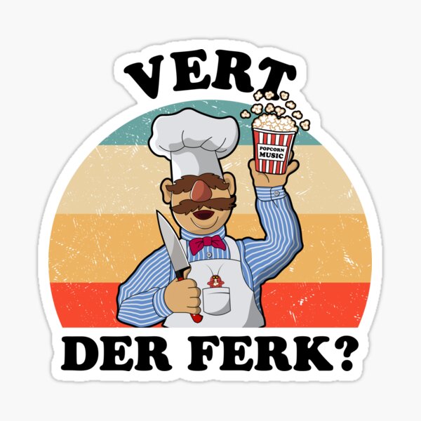 Item preview, Vert der ferk Swedish Chef Vintage Retro designed and sold by SkyStract.