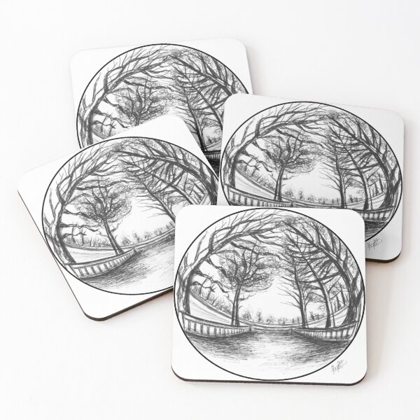 Item preview, Path Lined with Trees designed and sold by StephCarrDesign.