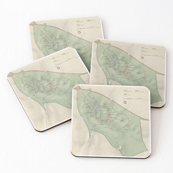 Item preview, Cowpens National Battlefield Map (1990) Vintage South Carolina Revolutionary War Battle Atlas designed and sold by BravuraMedia.