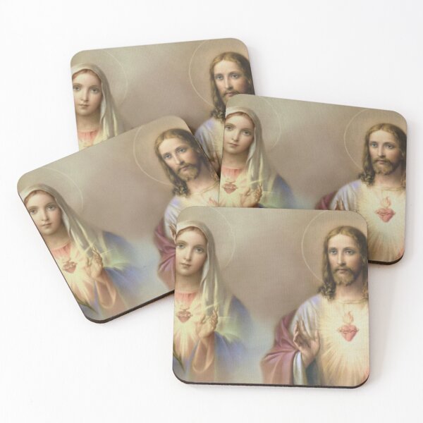 Item preview, Sacred Heart Jesus Immaculate Mary Religious designed and sold by MichaelNoblem.