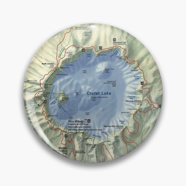 Item preview, Crater Lake National Park Map (1996) Oregon Natural Recreational Area Atlas designed and sold by BravuraMedia.