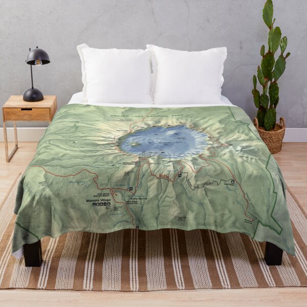 Item preview, Crater Lake National Park Map (1996) Oregon Natural Recreational Area Atlas designed and sold by BravuraMedia.